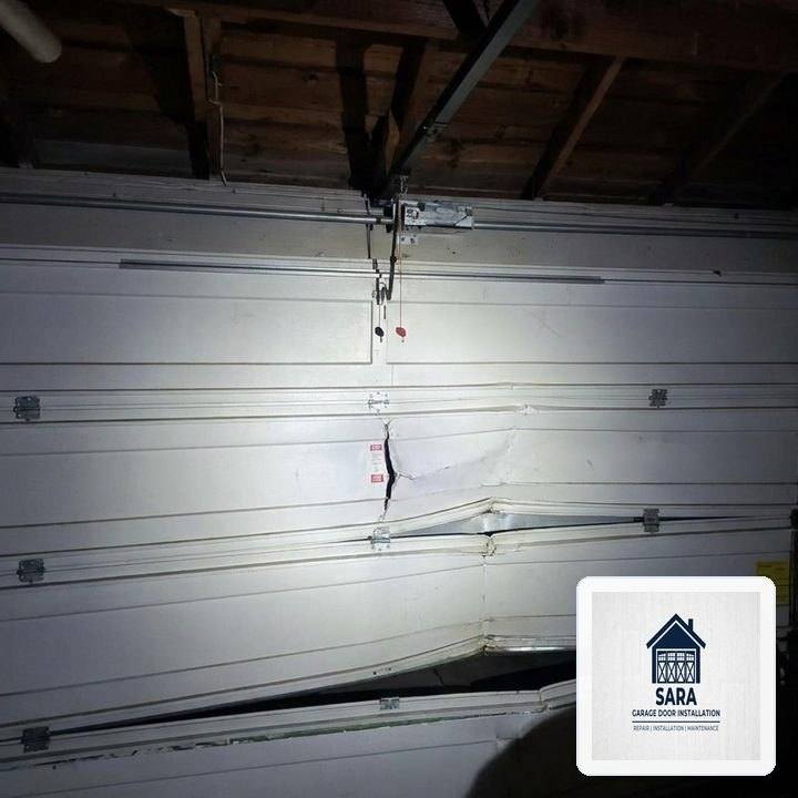 Sara Garage Door Installation in Norridge, IL: Heavy-Duty Steel Section Strut & 11-Gauge Hinge Reinforcement - Norridge, IL